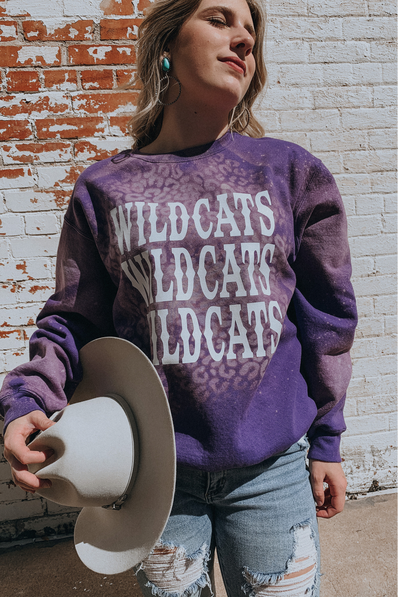 Wildcats Bleached Pullover