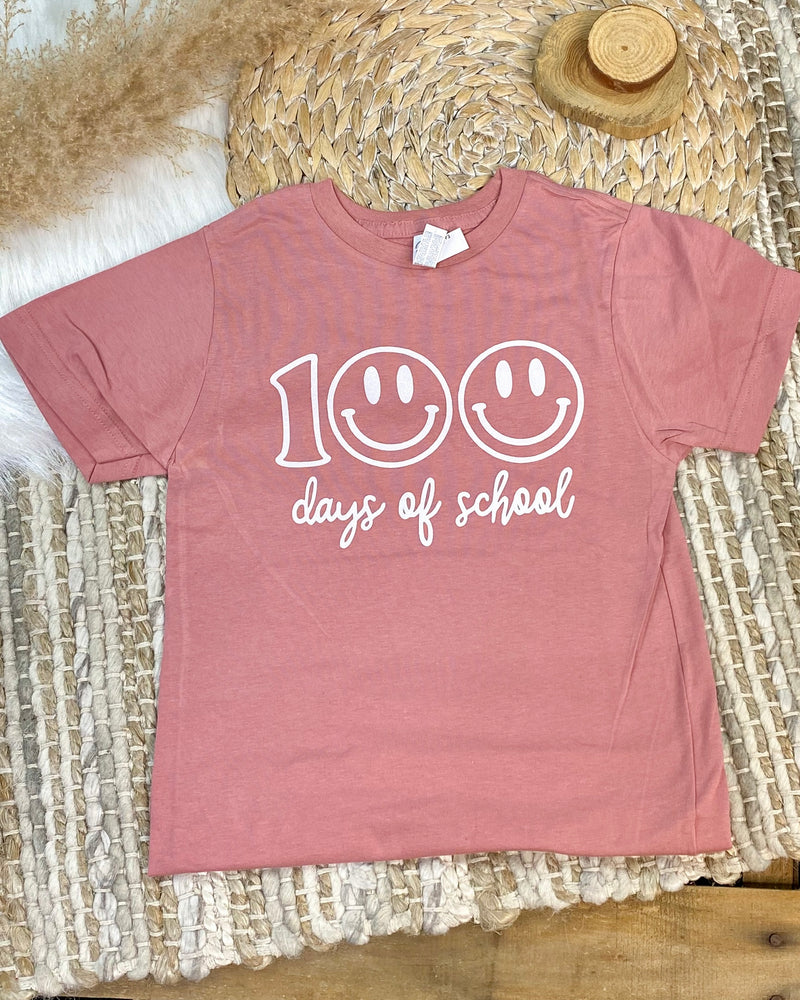 Smiley 100 Days of School Tee