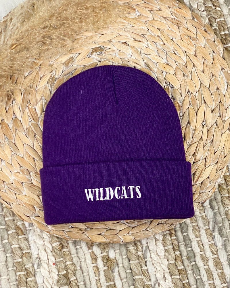 Wildcats Beanie In Purple