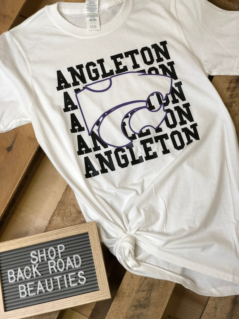 Angleton Wildcat Head Tee