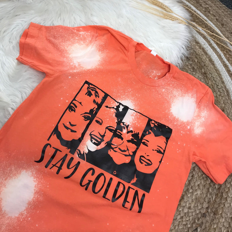 Stay Golden Bleached Tee