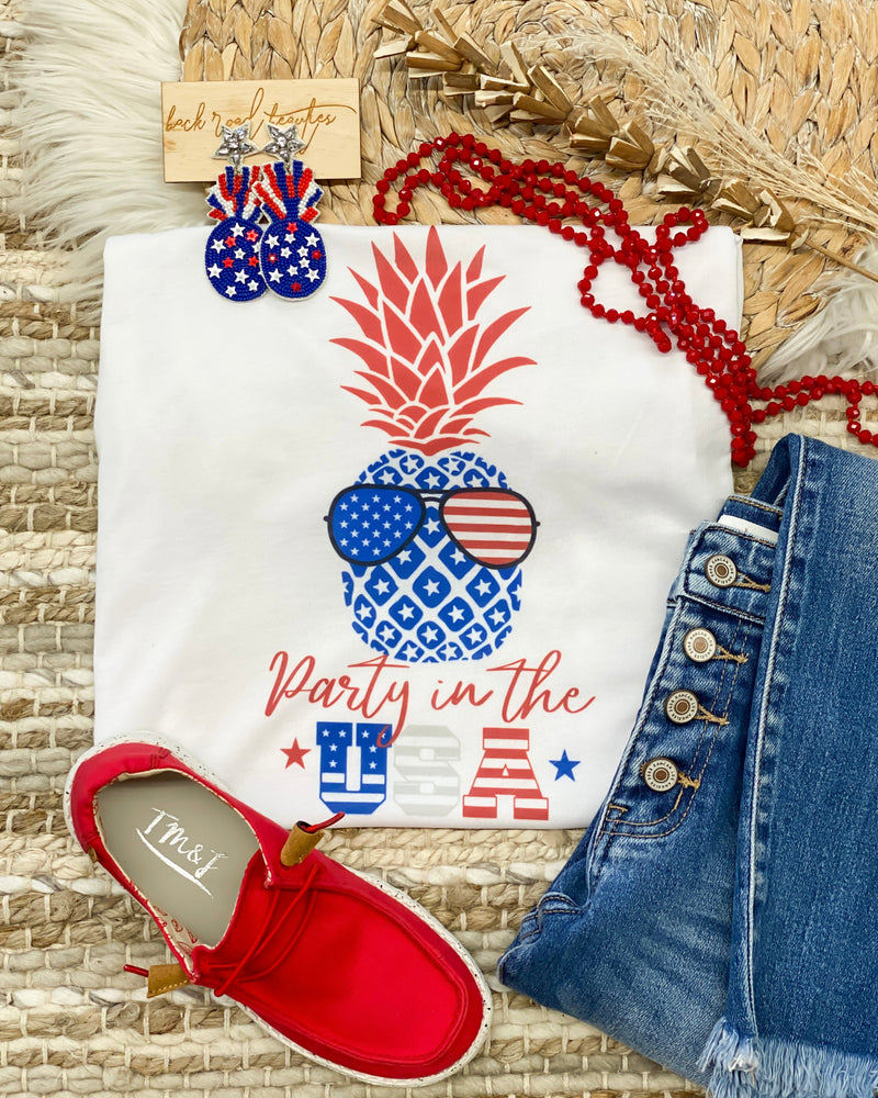 Party In The USA Pineapple Tee