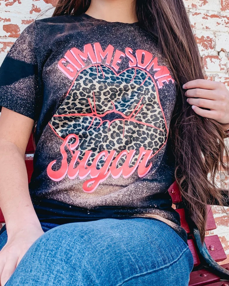 Gimme Some Sugar Bleached Tee