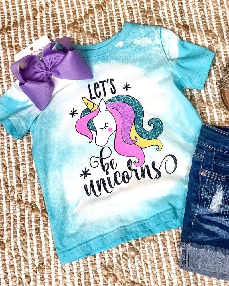 Let's Be Unicorns Kids Tee