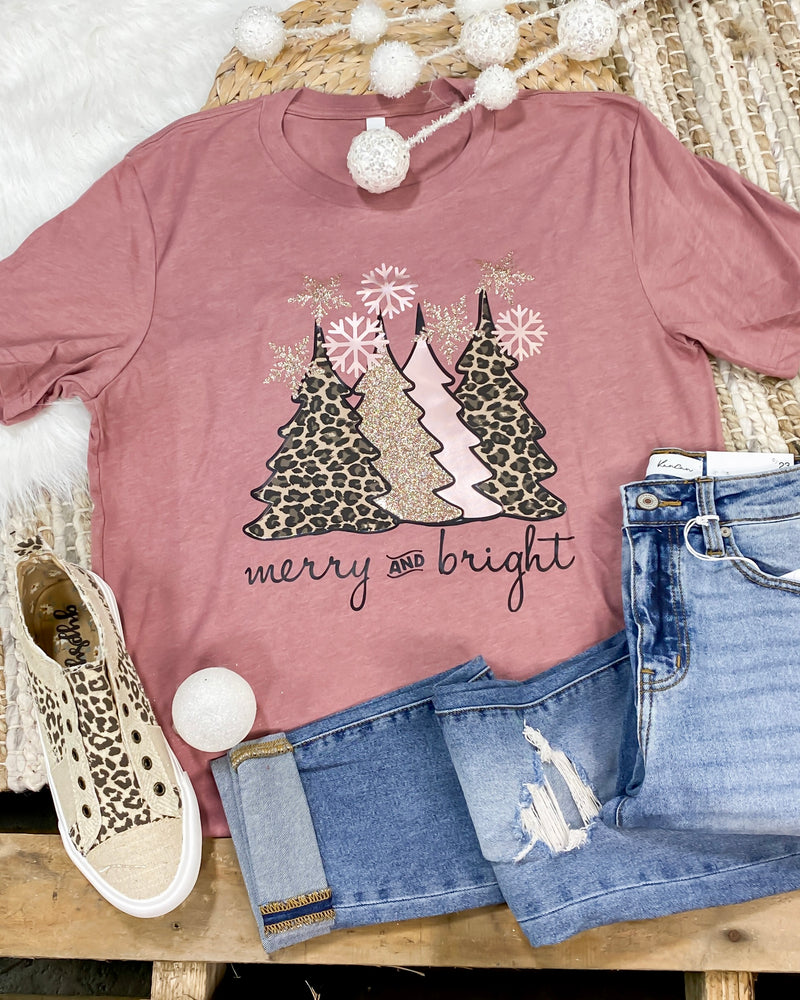 Rose Gold Merry & Bright Tee